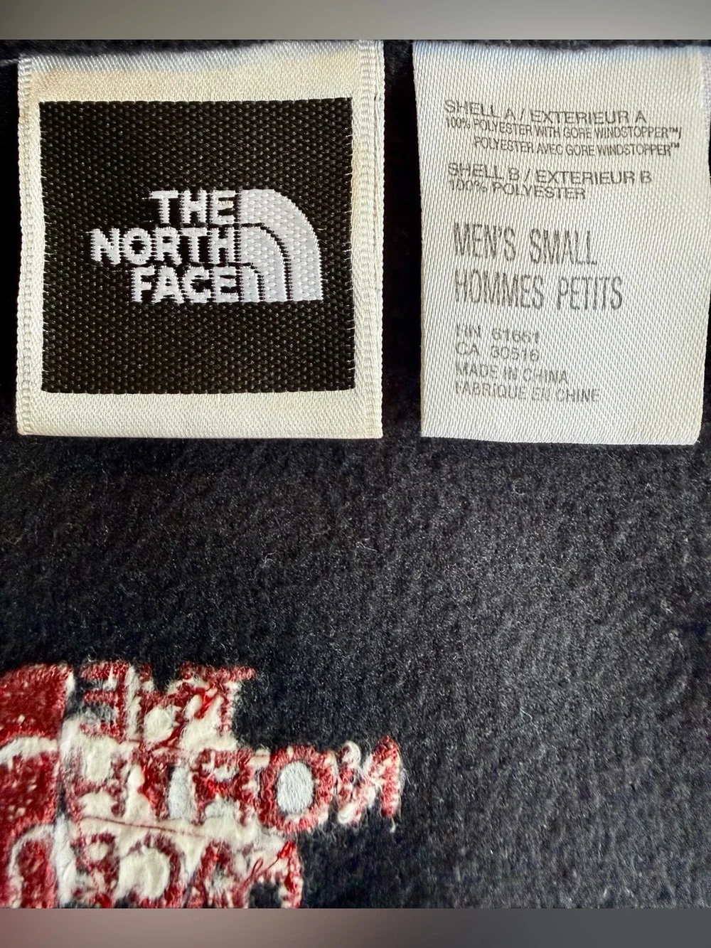 The North Face Gore Windstopper Fleece Vest Men’s Small Black Minimalist EUC